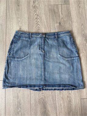y2k denim skirt